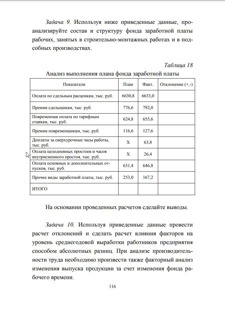 Решение задач по экономическому анализу